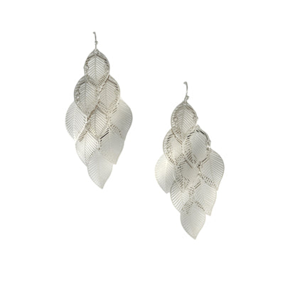 Filigree Leaf Cluster Dangle Earrings | 425020184002