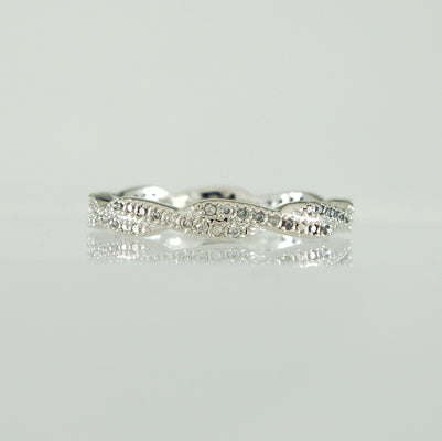 Silvertone & Clear Crystal Ring | Style: 429040091012