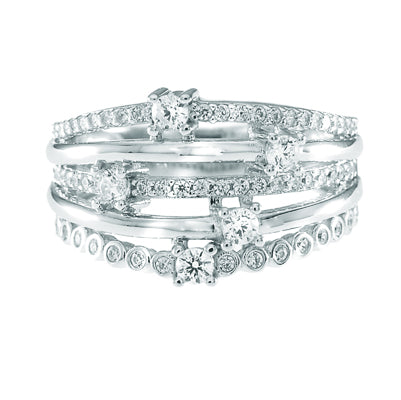 Diamondess Split Band CZ Ring | Style: 433070159017