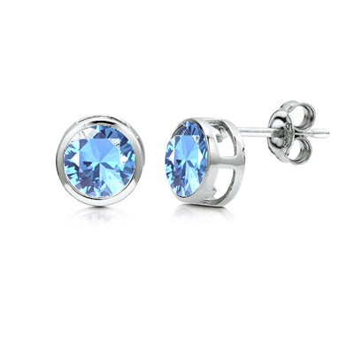 March Birthstone Stud Earrings | Style: 436060106624