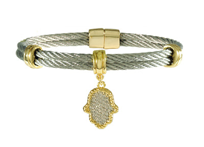 Pave Hamsa Cable Bracelet | Style: 411032134096