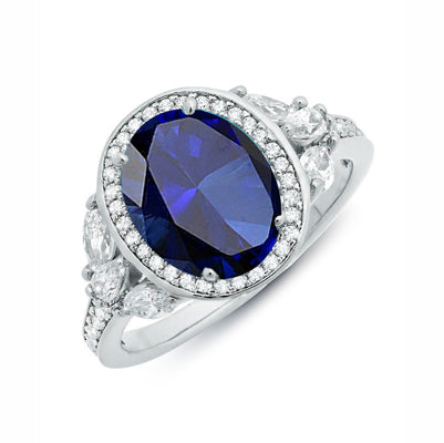 Diamondess Amethyst CZ w/leaves Ring | Style: 444071606000