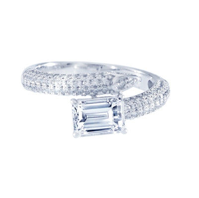 Diamondess Emerald Cut CZ Boa Ring | Style: 444071681000
