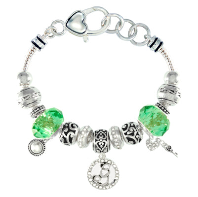 "G" Pave Initial Charm Bracelet | Style: 411032155058