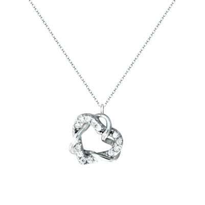 Diamondess Open Pave Heart Necklace | 
Style: 433021348015
