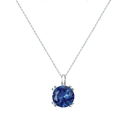 Diamondess 1 ctw Saph CZ Necklace | 
Style: 433021380336