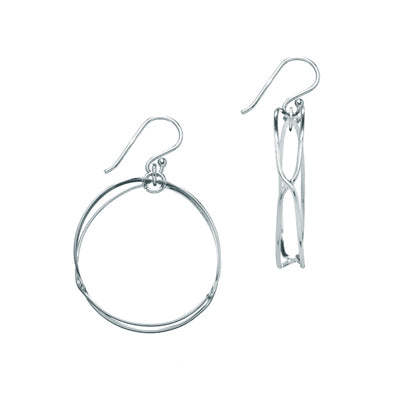 Sterling Silver Interlooping Ovals Earring | Style: 413061567124