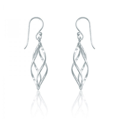 Sterling Silver Twisted Drop Earring | Style: 413061570155