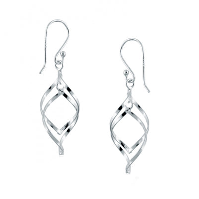 Sterling Silver Twisted Strand Earring | Style: 413061571162