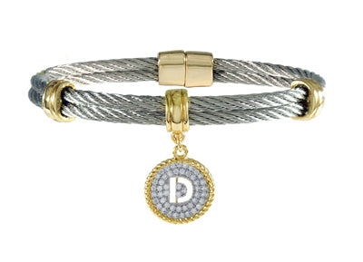 Pave Initial D Cable Bracelet | Style: 411032194416