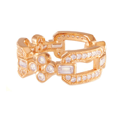 Diamondess Pave Link Ring | Style: 444071097000
