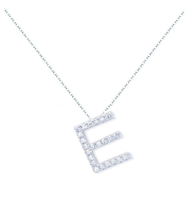 Diamondess Pave Initial E Necklace | Style: 444021264684
