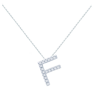 Diamondess Pave Initial F Necklace | Style: 444021265691