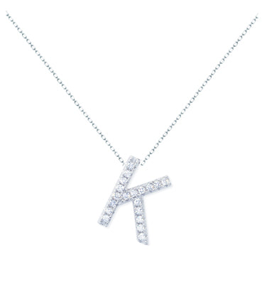 Diamondess Pave Initial K Necklace | Style: 444021269738