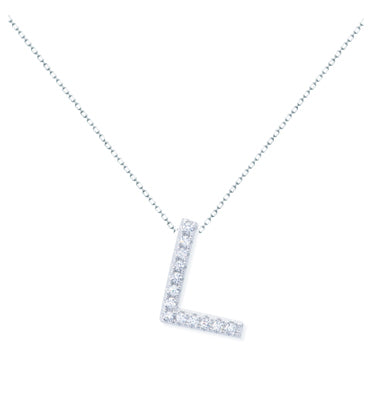 Diamondess Pave Initial L Necklace | Style: 444021270745