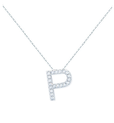 Diamondess Pave Initial P Necklace | Style: 444021273776