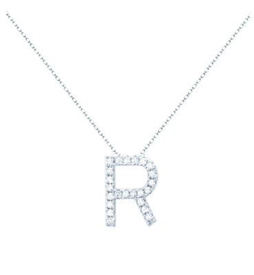 Diamondess Pave Initial R Necklace | Style: 444021274783