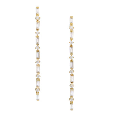 Diamondess Baguette CZ Earrings | Style: 444061832486