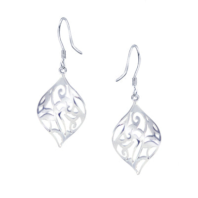 Sterling Silver Filigree Vine Drop Earring | Style: 413061724642