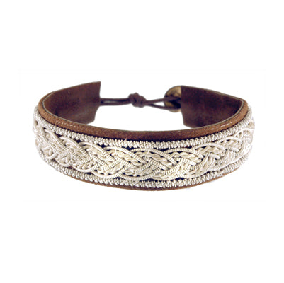 Brown Leatherette Wrap Bracelet | Style: 411032226450