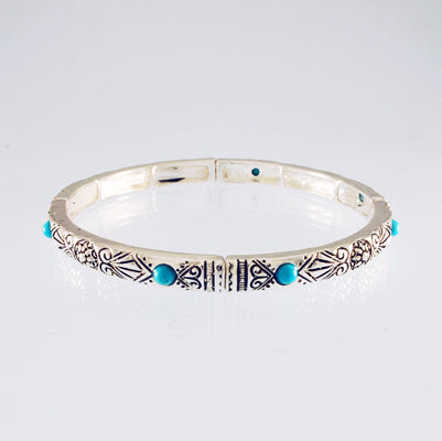 Stackable Turquoise Stretch Bracelet | Style: 411032233604