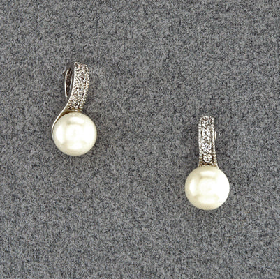 Pearl & CZ Earrings | 425061751007