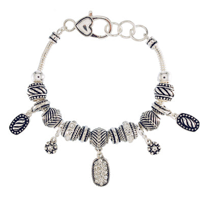 Silvertone Charm Bracelet | Style: 411032269394