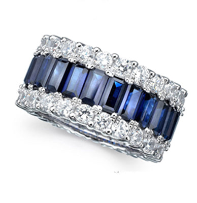 Diamondess Baguette Sapphire CZ Ring | Style: 444071151000