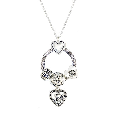 MOM Heart Charm Necklace | Style: 411023871723