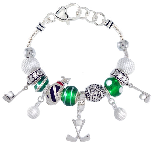 Golf Charm Bracelet | Silvertone | 
Style:411031254001