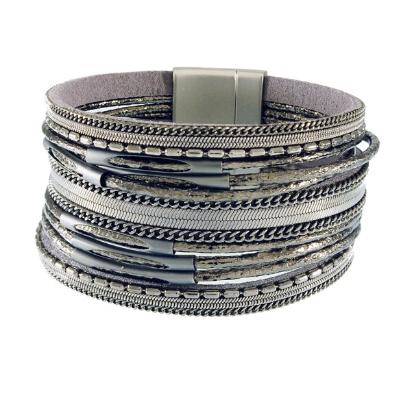 Leatherette Cuff Bracelet | Style:411033483116