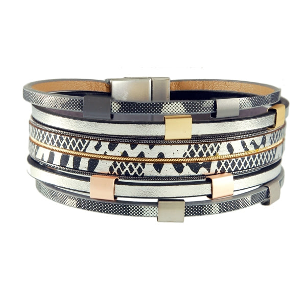 Leatherette Cuff Bracelet | Style: 411033486147