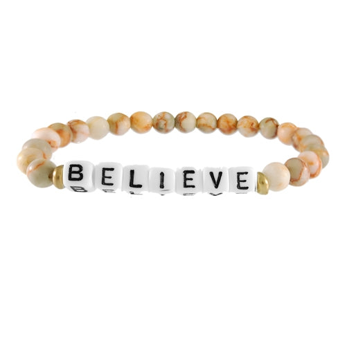 BELIEVE Stone Bracelet | Style: 411034017446