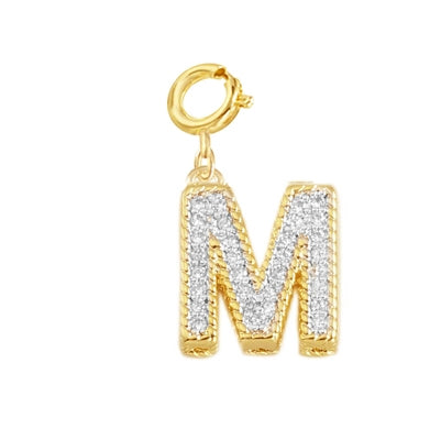"M" Pave Charm | Style: 411130030322