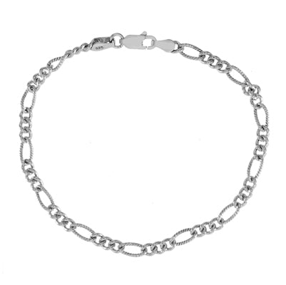 Sterling Silver Oval Link Bracelet | Style: 413034051245