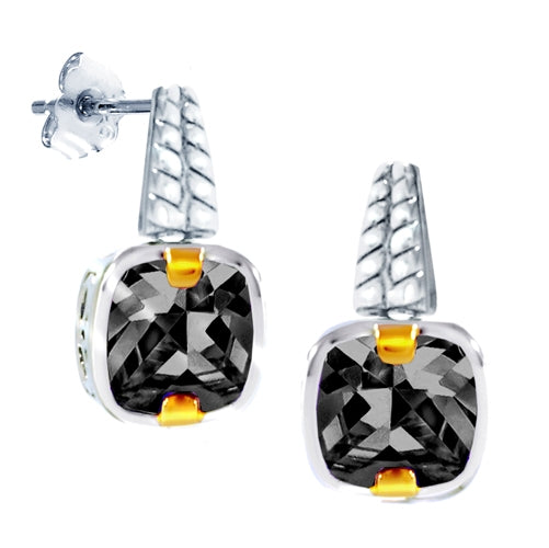 Sterling Silver CZ Drop Earring | Style: 413064115485