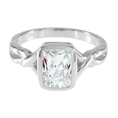 Sterling Clear CZ Ring | Style: 413074114423
