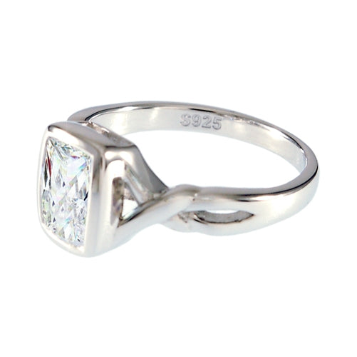 Sterling Clear CZ Ring | Style: 413074114423