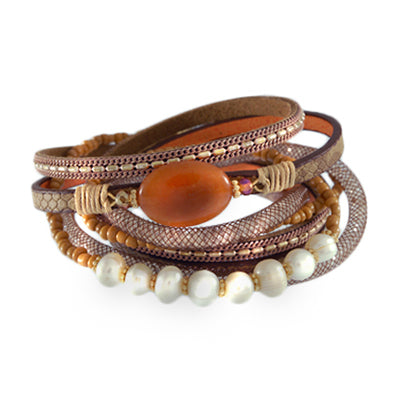 Leatherette Wrap Bracelet | Style: 411032322687