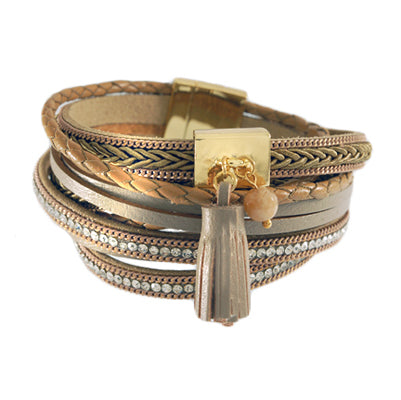 Leatherette Wrap Bracelet | 411032323700