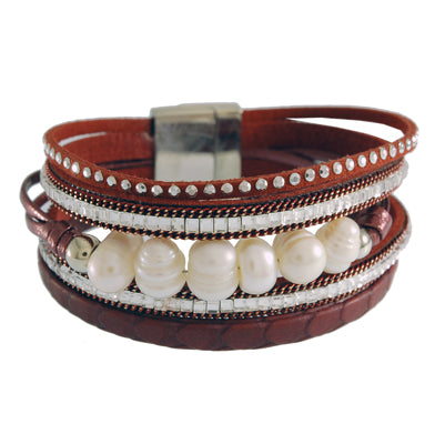 Leatherette Cuff Bracelet | Style: 411032316625