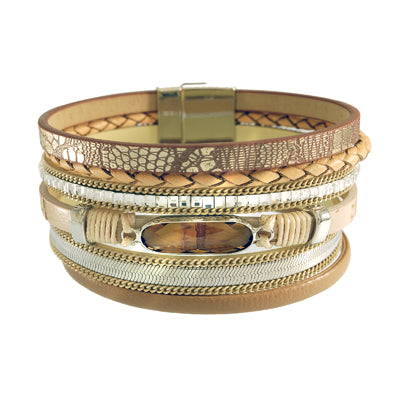 Leatherette Cuff Bracelet | Style: 411032321670