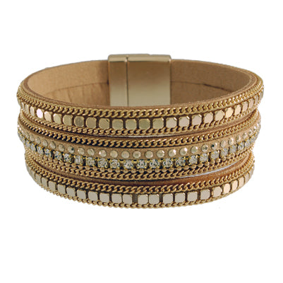 Leatherette Cuff Bracelet | Style: 411032320731