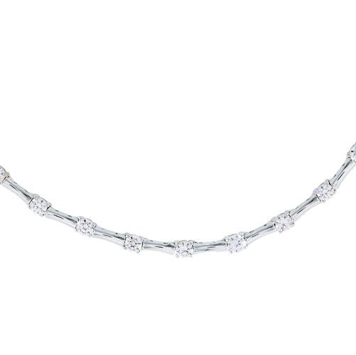Bamboo Link CZ Necklace | Style: 418021726559