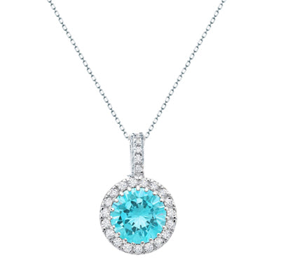 Diamondess Round CZ w/micro pave necklace | Style: 444021974211 (50000588211)