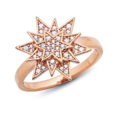 Diamondess Starburst Ring, Rosegold | Style: 444072084161