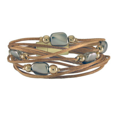 Leatherette Wrap Bracelet | Style: 411032315601 (50000594601)