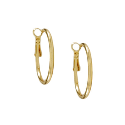 1"Goldtone Hoop Earrings | 425090213039