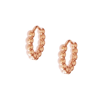 Rose Goldtone Huggie Earrings | 425133929280