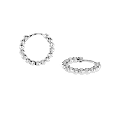 Silvertone Huggie Earrings | 425133930297